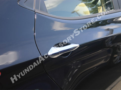 #HC16 Chrome Door Handle Bowl Cover Cup Overlay Trim For Hyundai Elantra 12